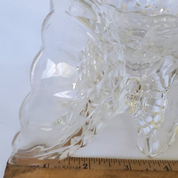 4 Cristal d'Arques Longchamp Footed Bowls Fruit Dessert Scalloped Rims - Picture 7 of 9